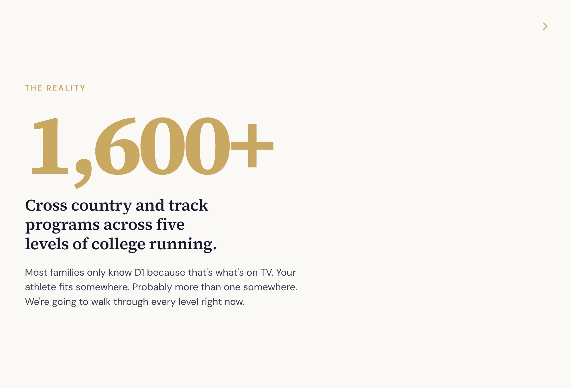 Course slide &mdash; 1,600+ cross country and track programs across five levels